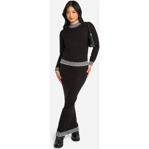 Petite" - Ensemble En Maille Premium Avec Pull Et Jupe Longue - S - boohoo - Modalova