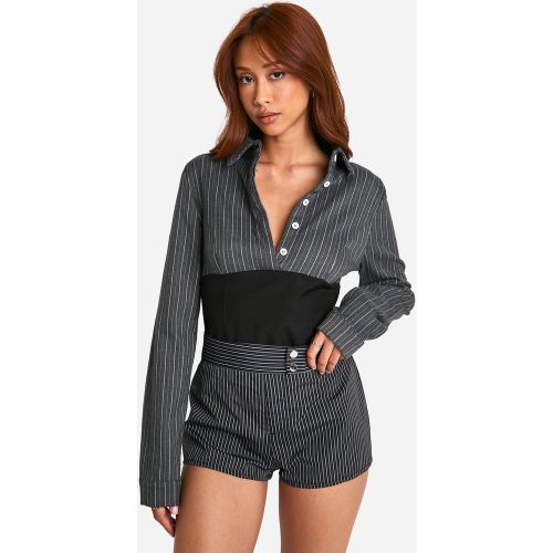 Corset À Rayures Fines - 38 - boohoo - Modalova