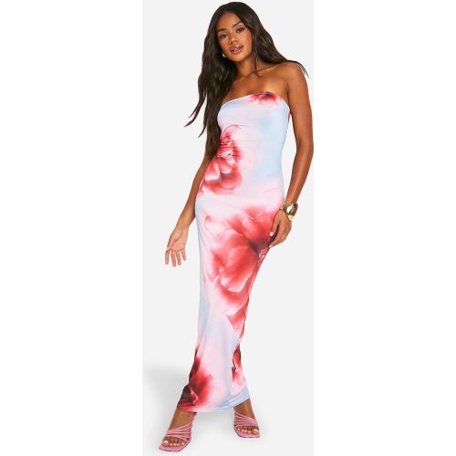 Robe Bustier Longue Fleurie - 42 - boohoo - Modalova