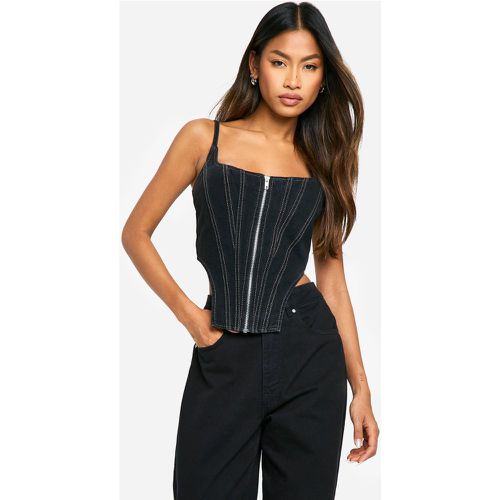 Corset À Coutures Contrastantes - 40 - boohoo - Modalova