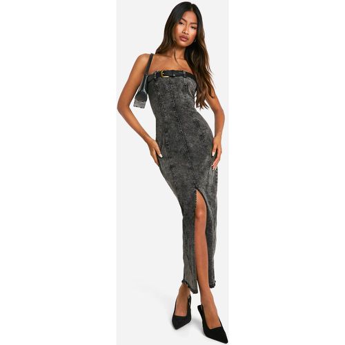 Robe Bustier Mi-Longue À Ceinture - 40 - boohoo - Modalova