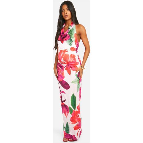 Maternité - Robe De Grossesse Longue Fleurie À Col Bénitier - 36 - boohoo - Modalova