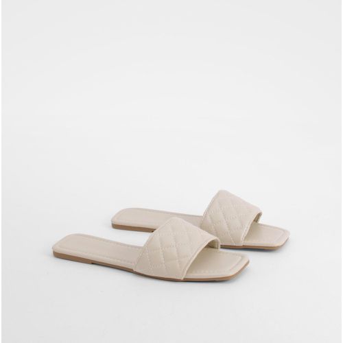 Quilted Front Sandals - boohoo - Modalova
