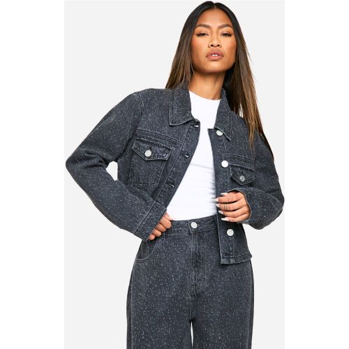 Veste En Jean À Déchirures - 34 - boohoo - Modalova