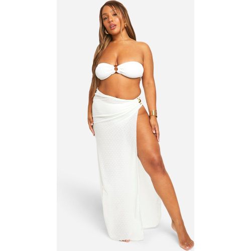 Grande Taille - Jupe Longue De Plage Plissée - 44 - boohoo - Modalova