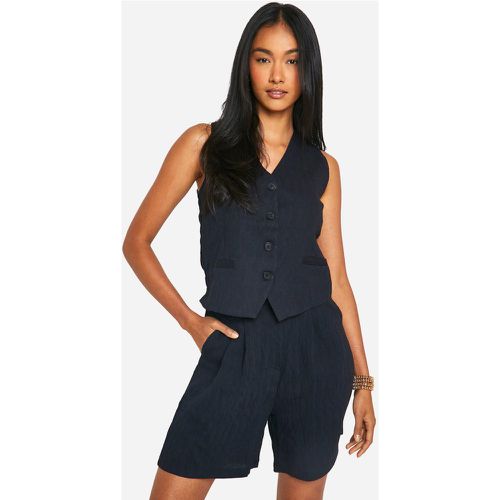 Gilet De Costume À Coutures Apparentes - M - boohoo - Modalova