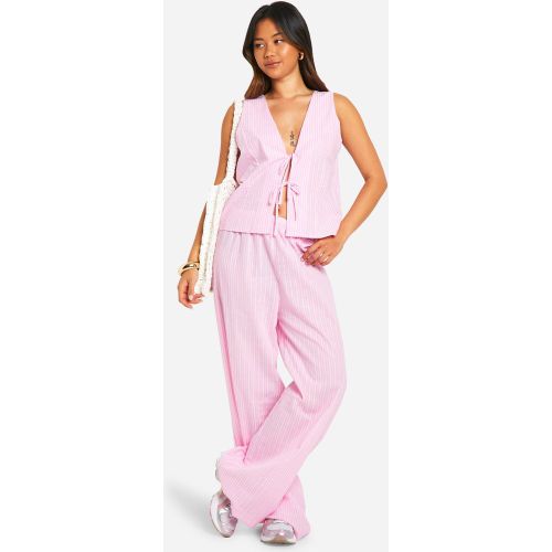 Ensemble Avec Top Rayé Et Pantalon Large - 38 - boohoo - Modalova