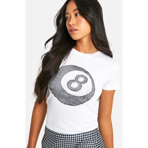 T-Shirt Court À Imprimé Vichy - S - boohoo - Modalova