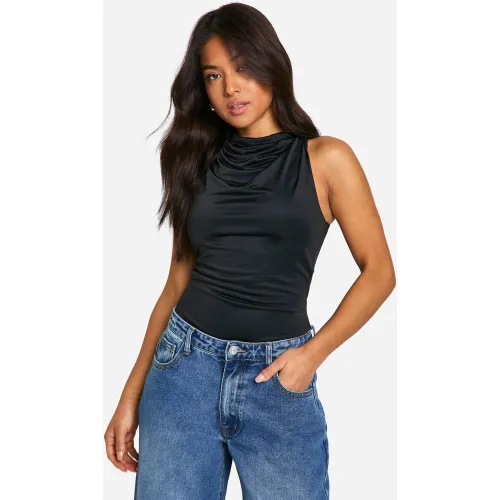 Petite" - Body Torsadé Drapé - 34 - boohoo - Modalova