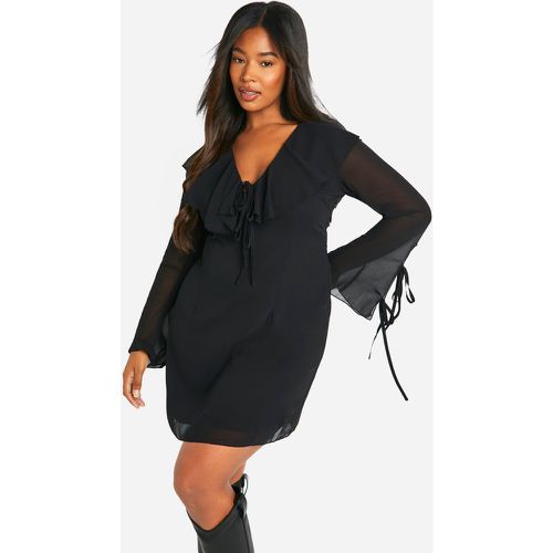 Grande Taille - Robe À Volants - 44 - boohoo - Modalova