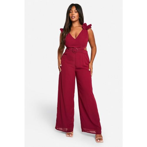Grande Taille - Combinaison Large À Volants - 44 - boohoo - Modalova