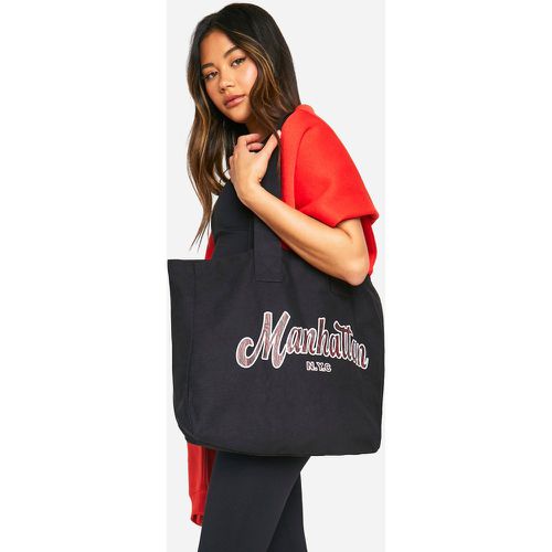 Tote Bag À Slogan Manhattan - One Size - boohoo - Modalova