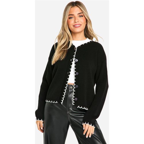 Cardigan Court En Maille - S - boohoo - Modalova