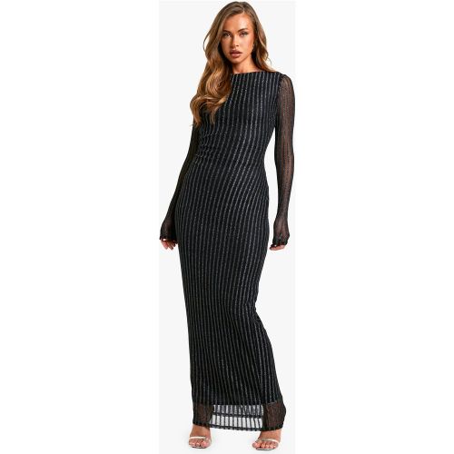 Robe Longue Côtelée À Col Bateau - 36 - boohoo - Modalova