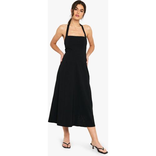 Robe Mi-Longue À Col Carré Et Dos Nu - 36 - boohoo - Modalova