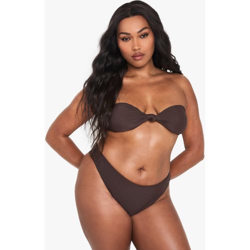 Grande Taille - Haut De Maillot Bandeau - 44 - boohoo - Modalova