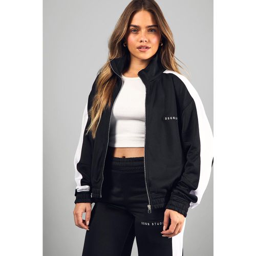 Petite" - Veste Zippée En Maille Contrastante - S - boohoo - Modalova