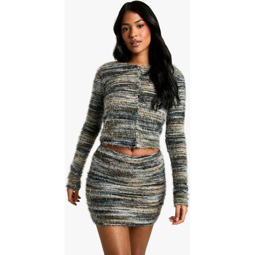 Tall" - Mini-Jupe En Maille Pelucheuse - 36 - boohoo - Modalova