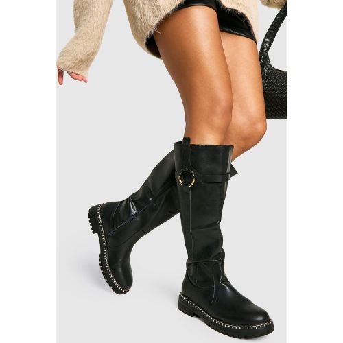 Bottes Hautes À Plateforme - 36 - boohoo - Modalova