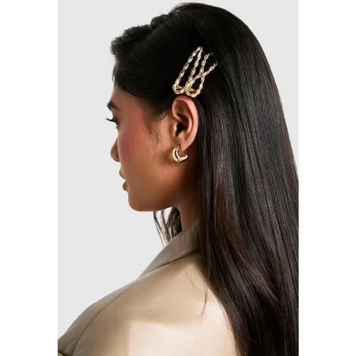 Pinces À Cheveux Dorées - One Size - boohoo - Modalova