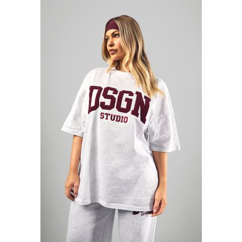 T-Shirt Oversize À Slogan Dsgn - 34 - boohoo - Modalova