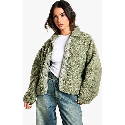 Petite" - Veste Oversize En Polaire - 36 - boohoo - Modalova