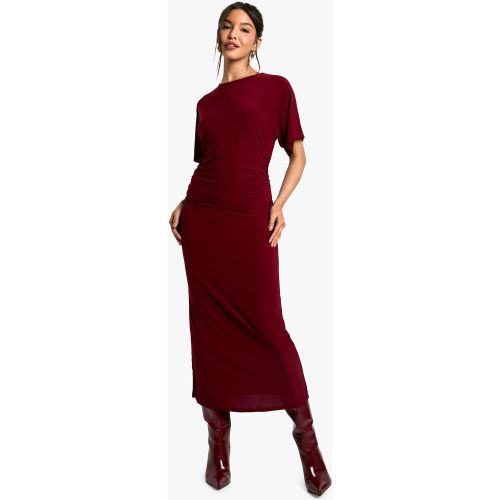 Robe Mi-Longue Cintrée À Manches Courtes - 36 - boohoo - Modalova