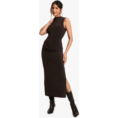 Robe Mi-Longue Froncée Sans Manches - 36 - boohoo - Modalova