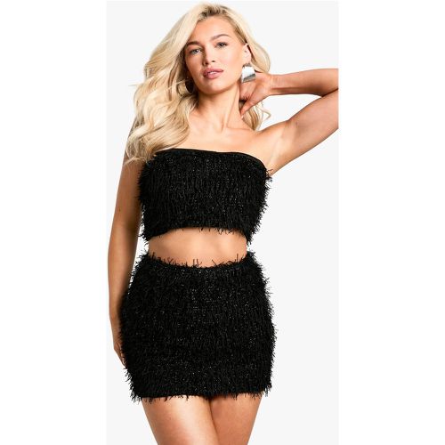 Ensemble À Pompons Avec Mini-Jupe - 40 - boohoo - Modalova