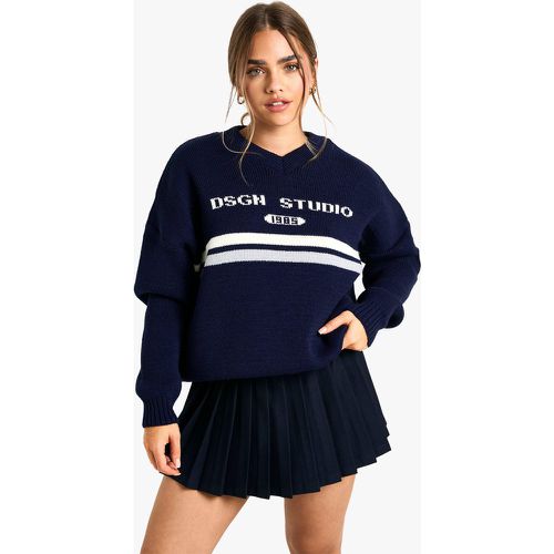 Petite" - Pull En Maille À Col V - S - boohoo - Modalova