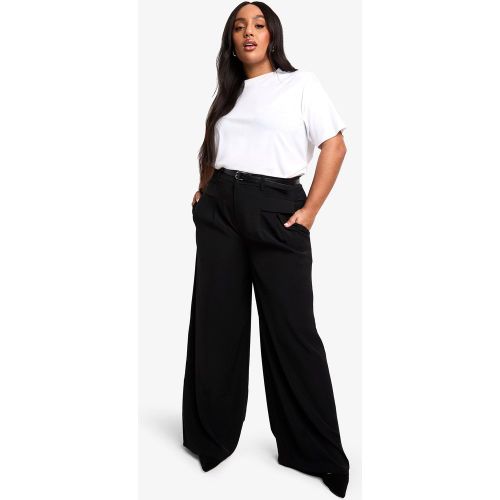 Grande Taille - Pantalon Large À Ceinture - 44 - boohoo - Modalova