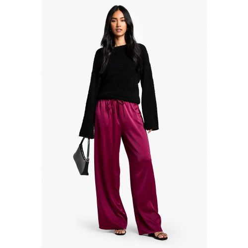 Pantalon Large Satiné - 34 - boohoo - Modalova