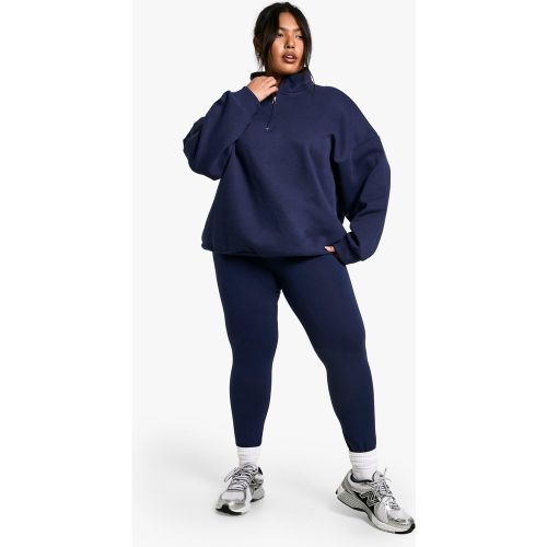 Grande Taille - Ensemble Oversize Avec Sweat Zippé Et Legging - 44 - boohoo - Modalova