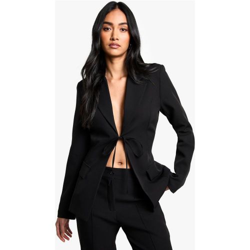 Blazer De Tailleur Noué - 36 - boohoo - Modalova