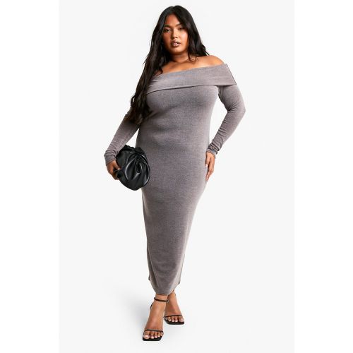 Grande Taille - Robe Longue À Épaules Dénudées - 44 - boohoo - Modalova