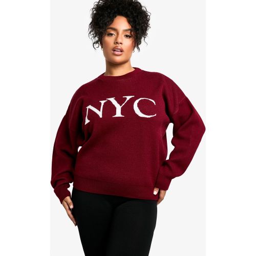 Grande Taille - Pull En Maille À Motif Jacquard - 56 - boohoo - Modalova