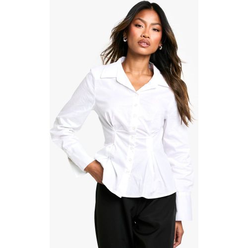 Chemise Corset Cintrée En Coton - 34 - boohoo - Modalova