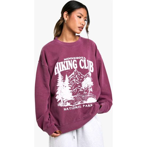 Sweat Oversize À Slogan Minnesota - L - boohoo - Modalova