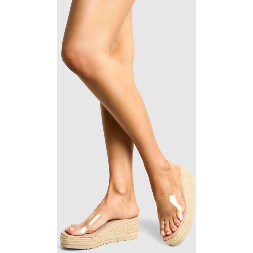 Mules Compensées Transparentes - 36 - boohoo - Modalova