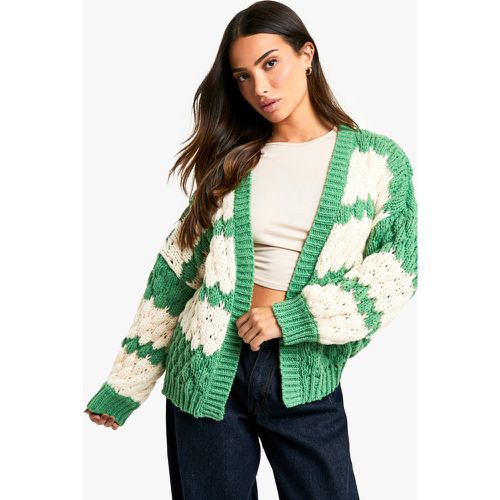 Petite" - Cardigan Rayé En Maille Épaisse - S - boohoo - Modalova