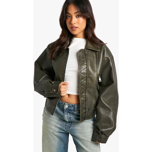 Petite" - Bomber Effet Vintage - 34 - boohoo - Modalova