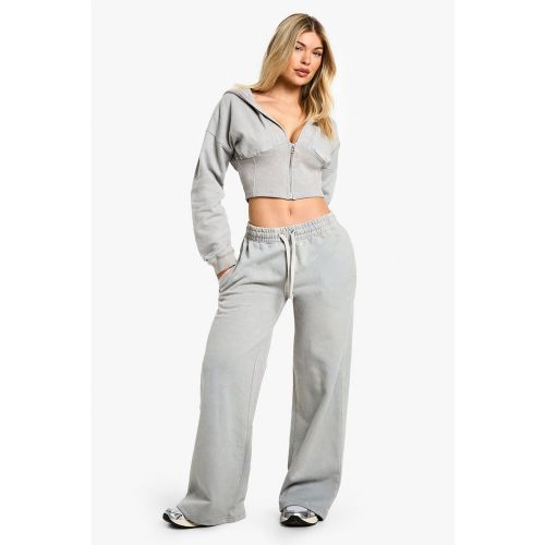 Ensemble Côtelé Délavé Avec Corset Et Jogging - S - boohoo - Modalova
