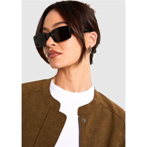 Lunettes De Soleil Carrées À Monture - One Size - boohoo - Modalova