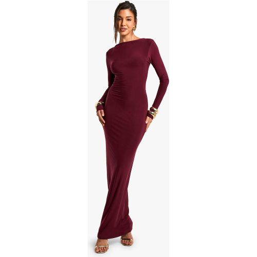 Robe Longue Moulante À Dos Nu - 36 - boohoo - Modalova