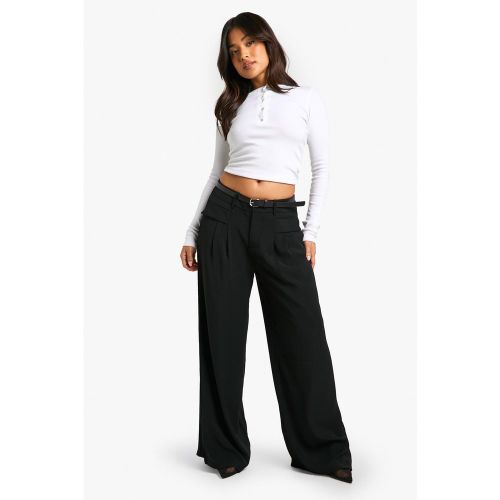 Petite" - Pantalon Large À Ceinture - 38 - boohoo - Modalova