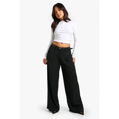 Petite" - Pantalon Large À Ceinture - 34 - boohoo - Modalova