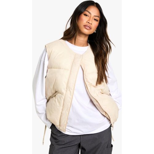 Veste Sans Manches À Détail En Maille - 42 - boohoo - Modalova