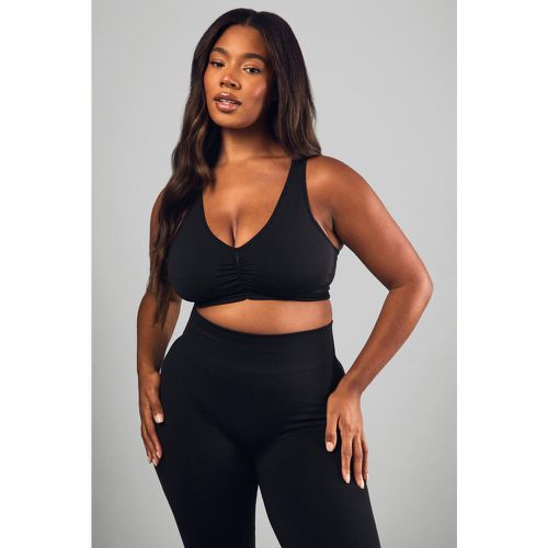 Grande Taille - Brassière De Sport Premium Froncée - 48-50 - boohoo - Modalova