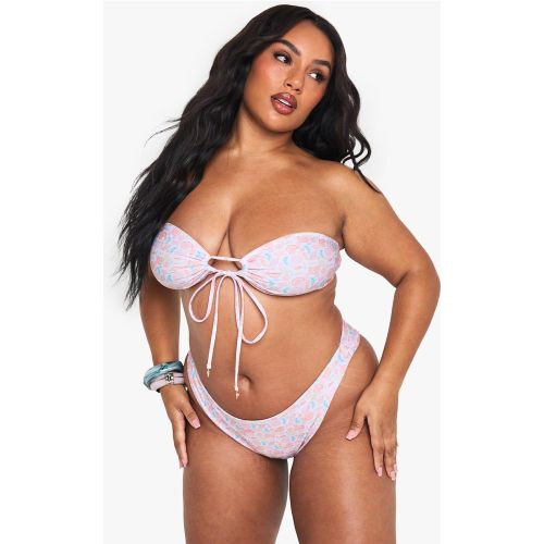 Grande Taille - Culotte Taille Haute À Imprimé Coquillages - 56 - boohoo - Modalova