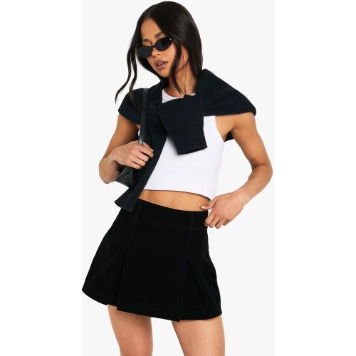 Mini-Jupe Plissée En Synthétique - 34 - boohoo - Modalova